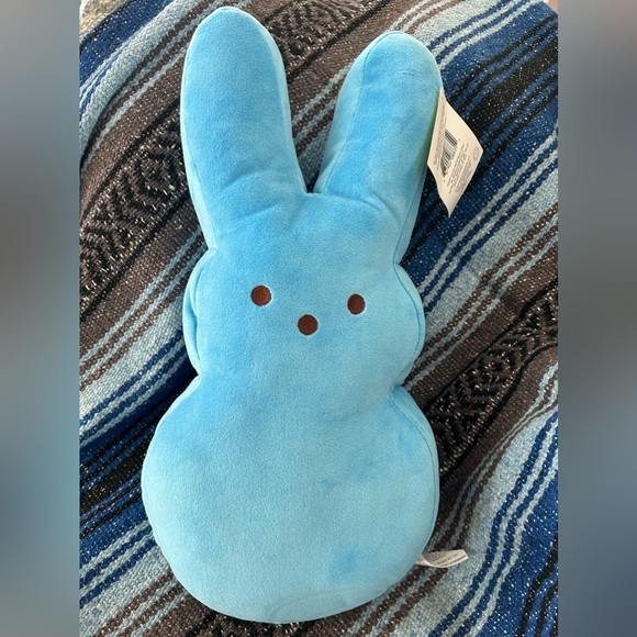 PEEPS Blue Bunny Easter Plush Pillow - Picture 1 of 2